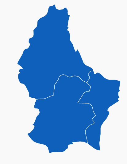 卢森堡的地图