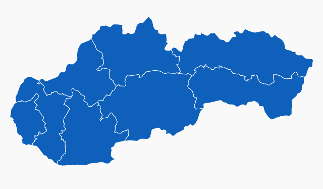 斯洛伐克的地图